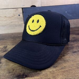 Local Beach Smiley Face Adjustable Snap Back Hat Baseball Cap Trucker Mesh